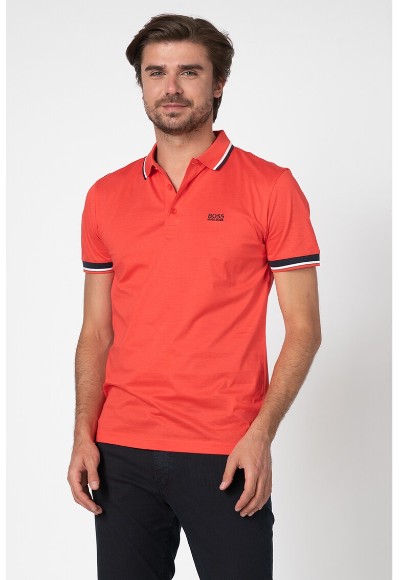 Tricou polo cu logo mic brodat