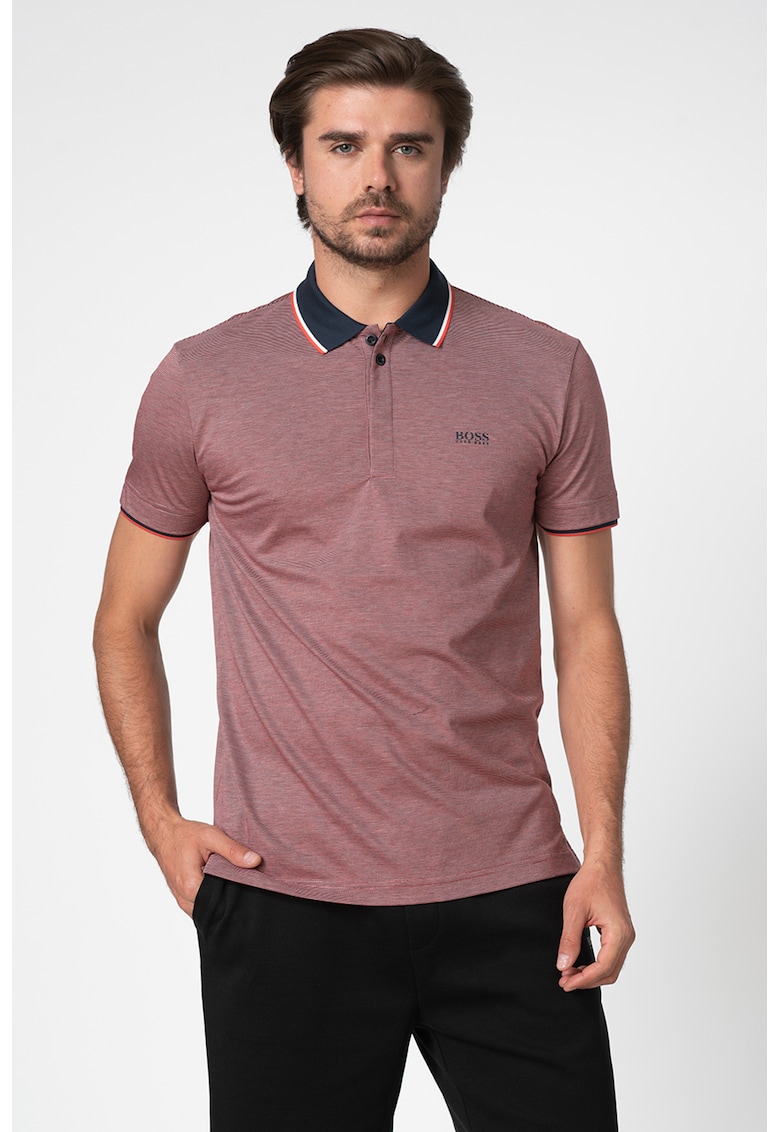 Tricou polo cu guler contrastant Paddy