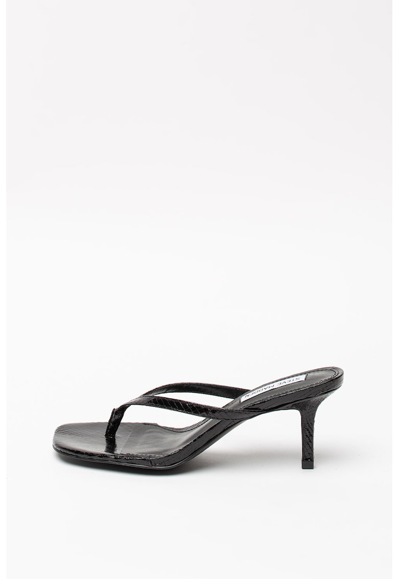Papuci cu toc si aspect de piele de sarpe Melrose