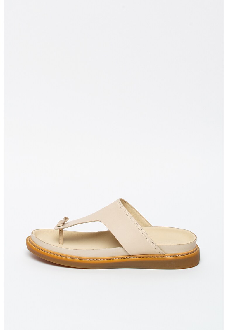 Papuci flip-flop de piele Trace Shore