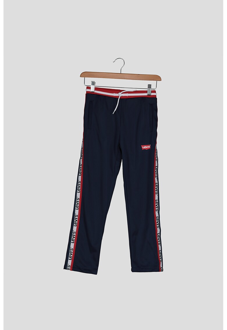 Pantaloni sport cu garnituri contrastante