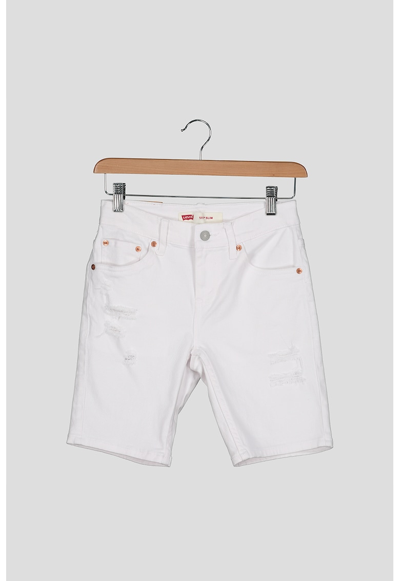 Pantaloni scurti slim fit cu 5 buzunare
