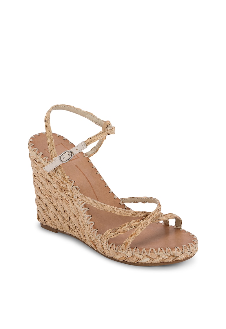 Sandale din piele - cu talpa wedge Nadine