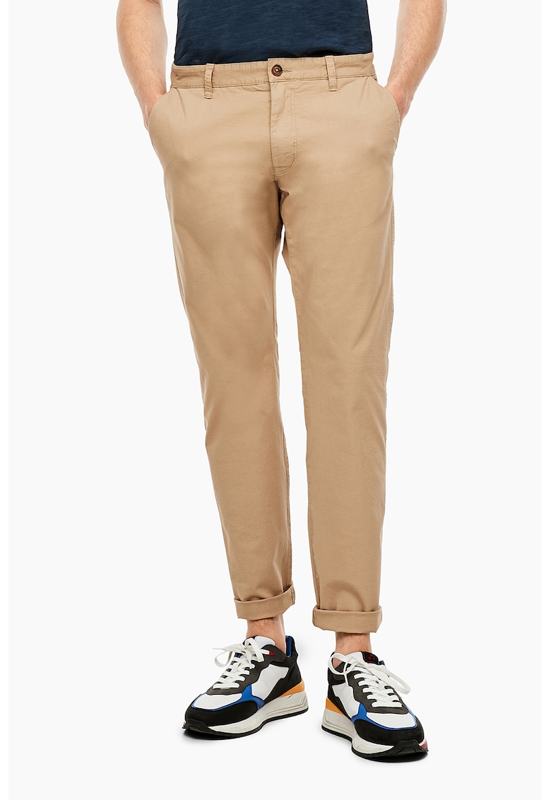 Pantaloni cu buzunare cu clapa si nasturi