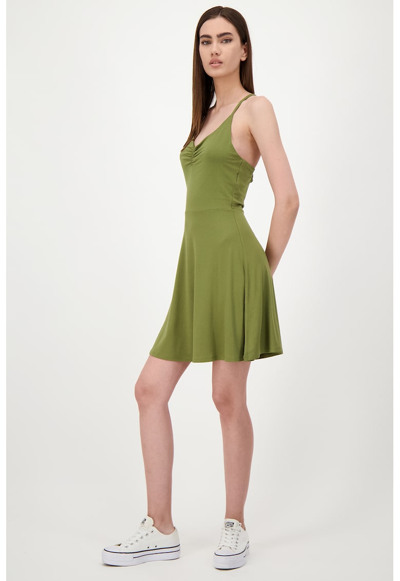 Rochie mini evazata - cu decolteu in V
