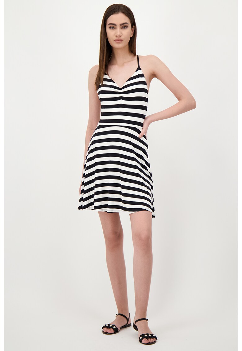 Rochie mini evazata - cu decolteu in V
