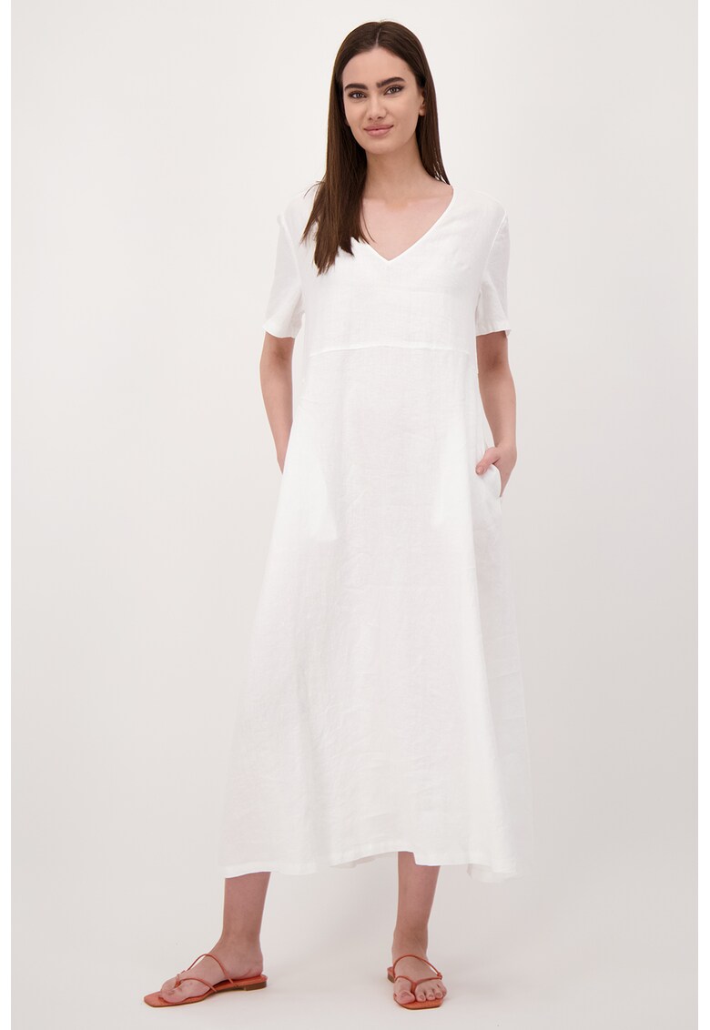 Rochie lejera - din in - cu buzunare