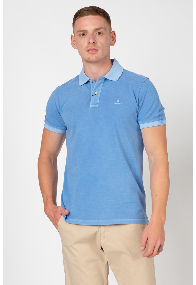 Tricou polo din bumbac cu model pique G2052028