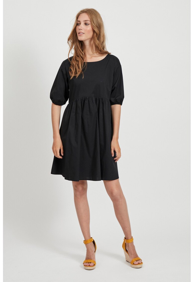 Rochie evazata cu fronseuri