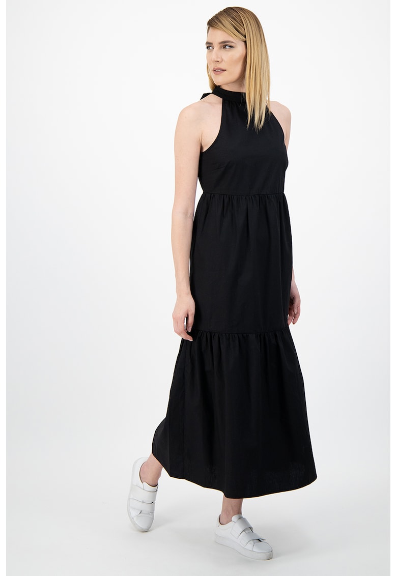 Rochie evazata cu bretele halter