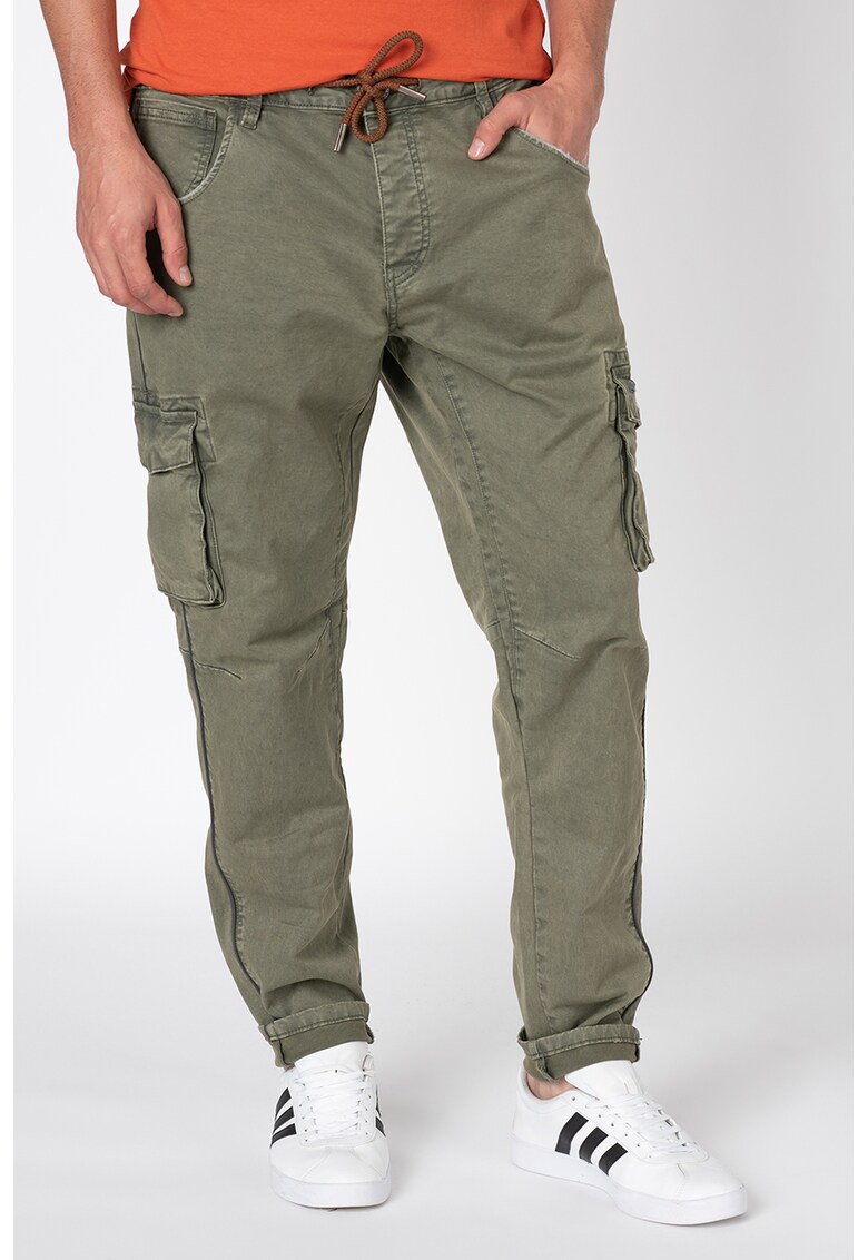Pantaloni cargo cu snur pentru ajustare