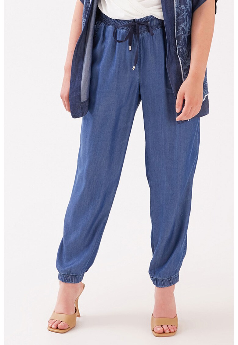 Pantaloni jogger din lyocell