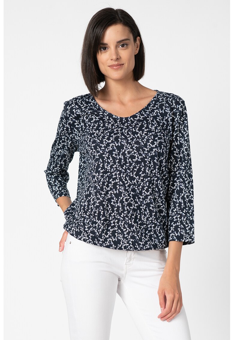 Bluza din amestec de modal cu imprimeu floral