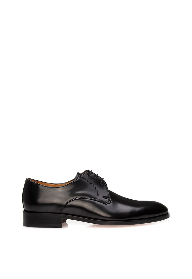 Pantofi derby de piele cu aspect lacuit Jack VI fashiondays.ro imagine reduss.ro 2022