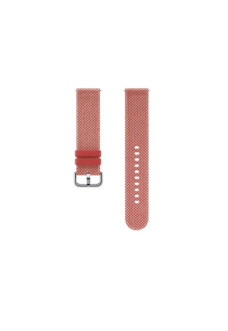 Curea textila kvadrat pentru galaxy watch active 2 / galaxy watch (42mm) / gear sport red