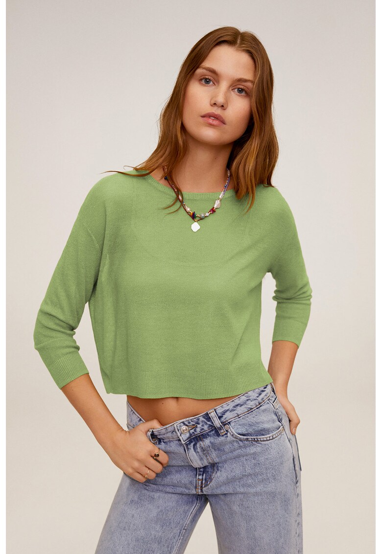 Bluza crop din tricot fin Claudia