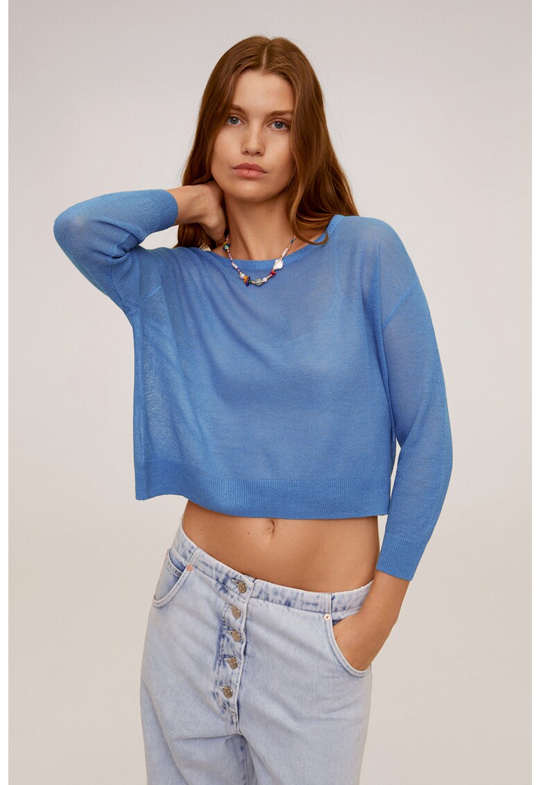 Bluza crop din tricot fin Claudia
