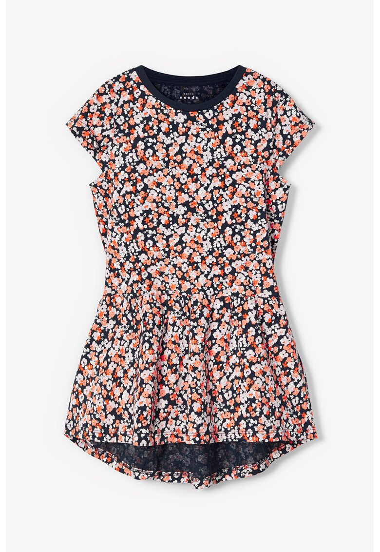 Rochie din bumbac organic - cu terminatie asimetrica