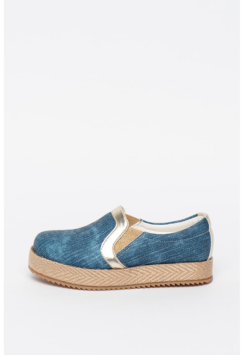 Espadrile slip-on din denim