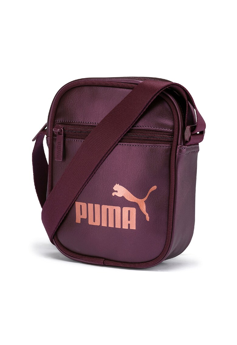 Geanta crossbody de piele ecologica cu imprimeu logo Core Up Portable