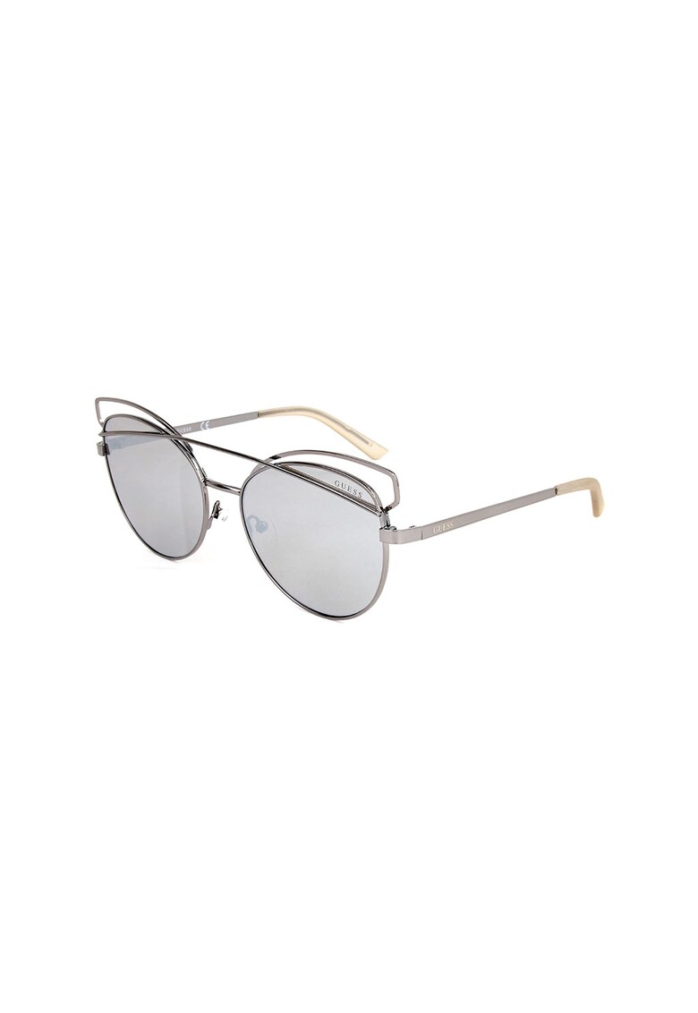 Ochelari de soare cat-eye cu rama metalica