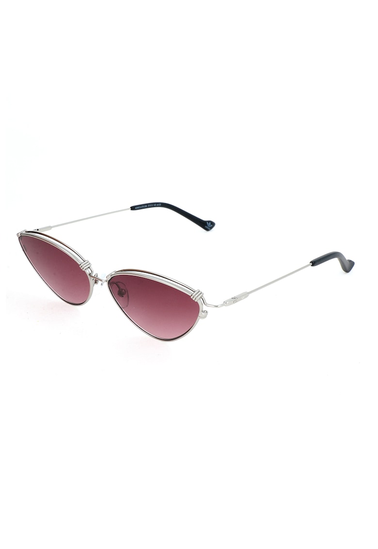 Ochelari de soare cat-eye cu rama metalica