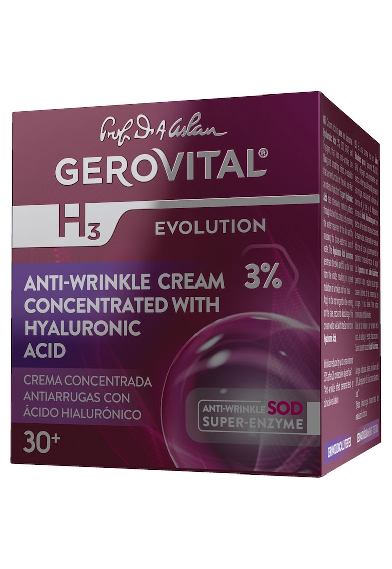 Crema antirid H3 Evolution cu acid hialuronic concentratie 3% - 50 ml