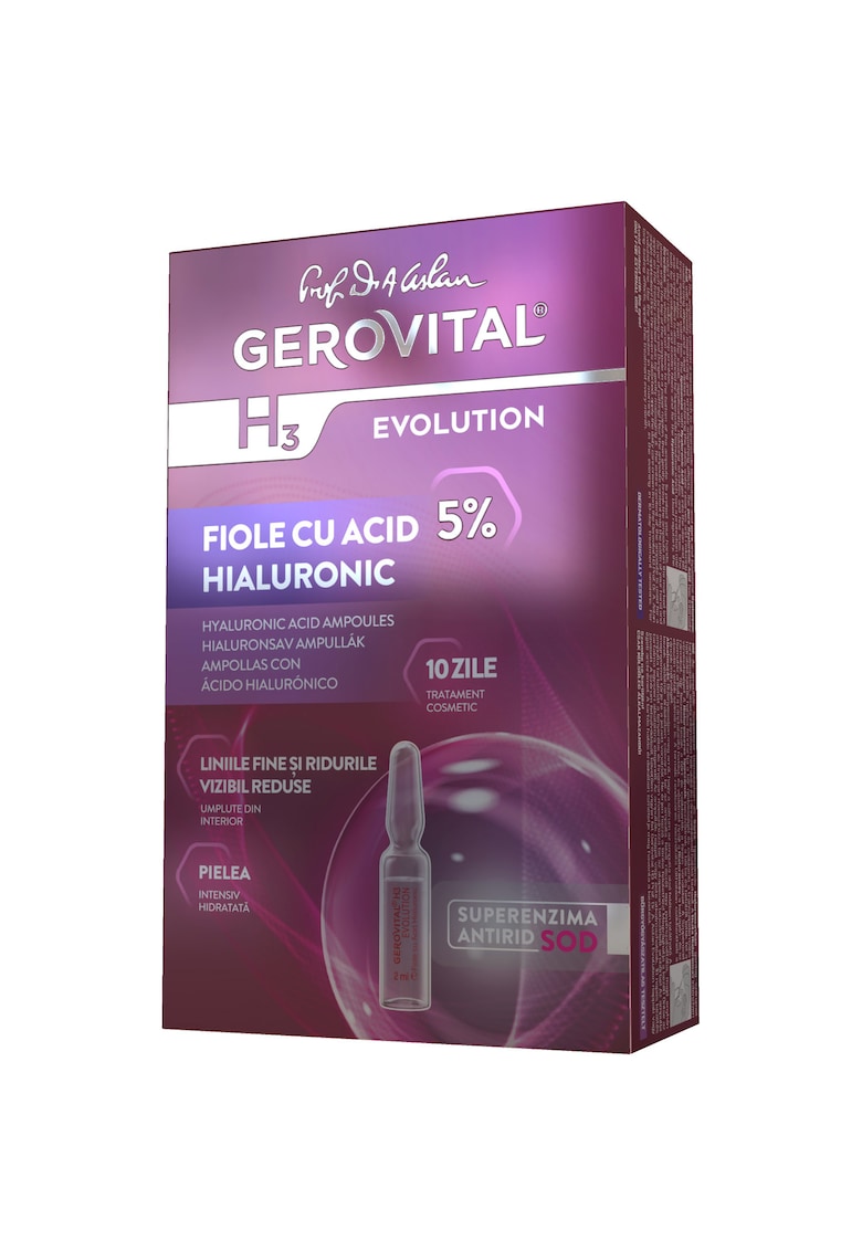 Fiole cu acid hialuronic H3 Evolution 5% - 10 buc x 2 ml