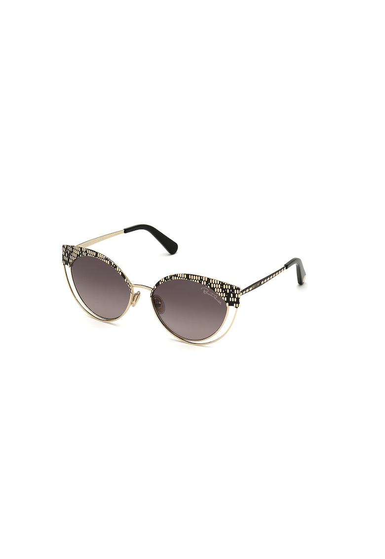 Ochelari de soare cat-eye cu rama metalica