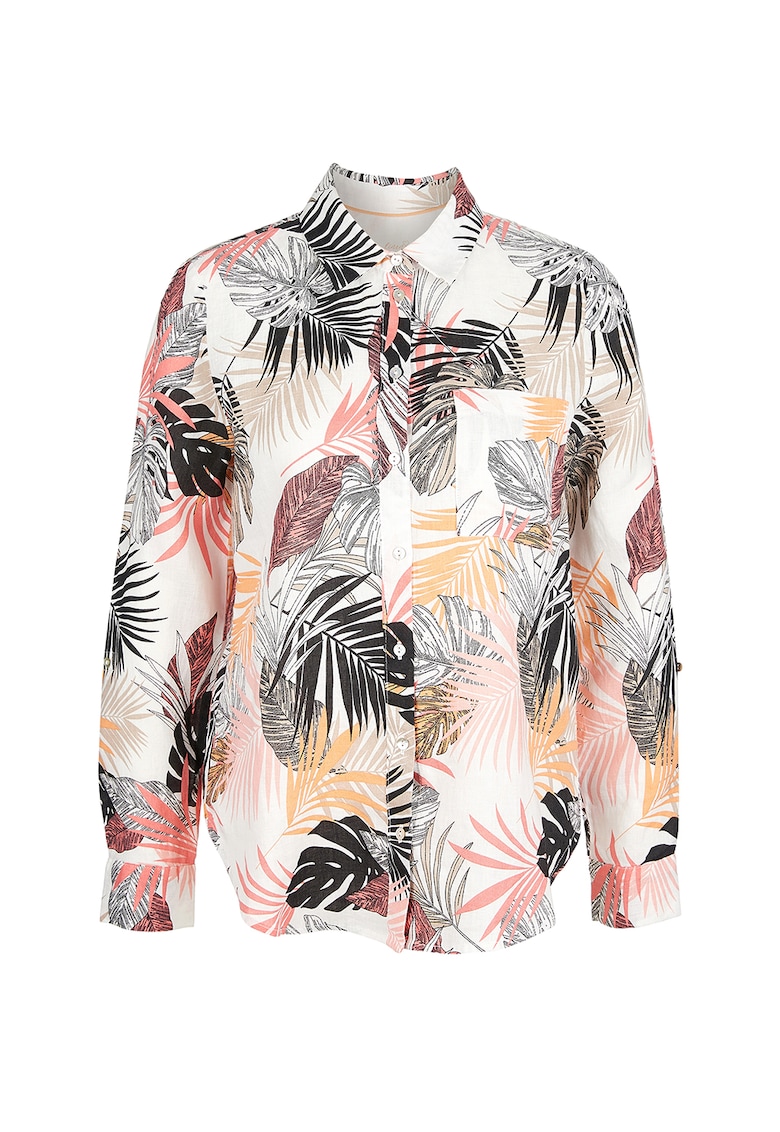 Camasa de in cu model tropical Camasa de in cu model tropical