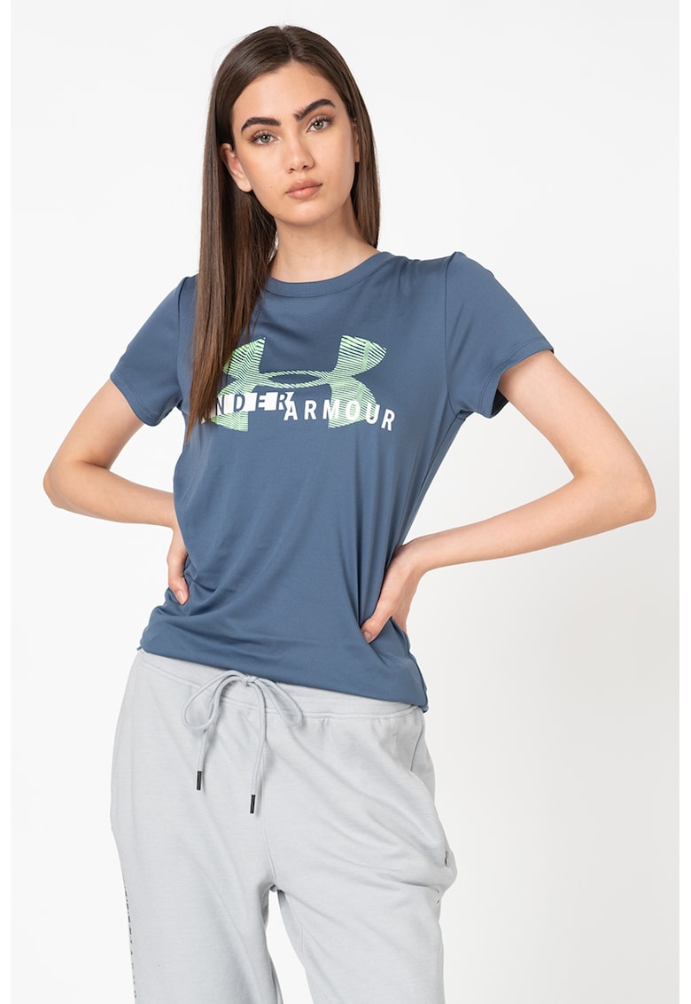 Tricou lejer cu imprimeu logo - pentru fitness Tech™