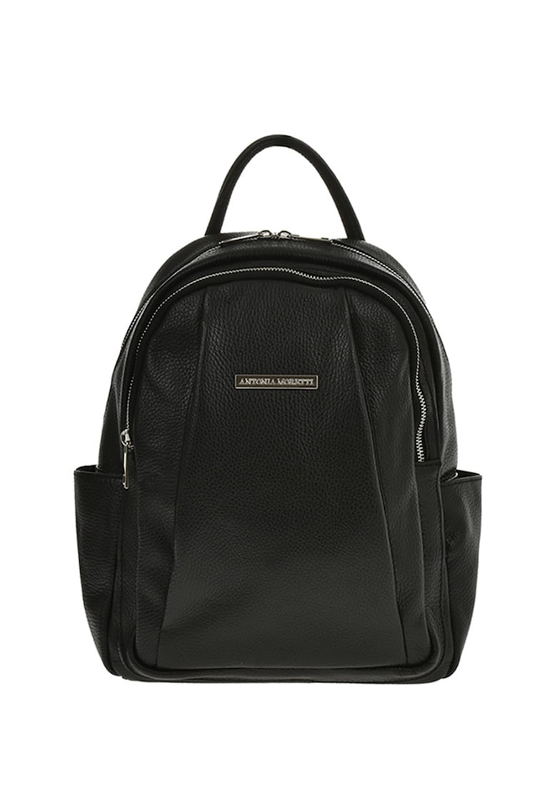 Rucsac din piele cu compartimente multiple