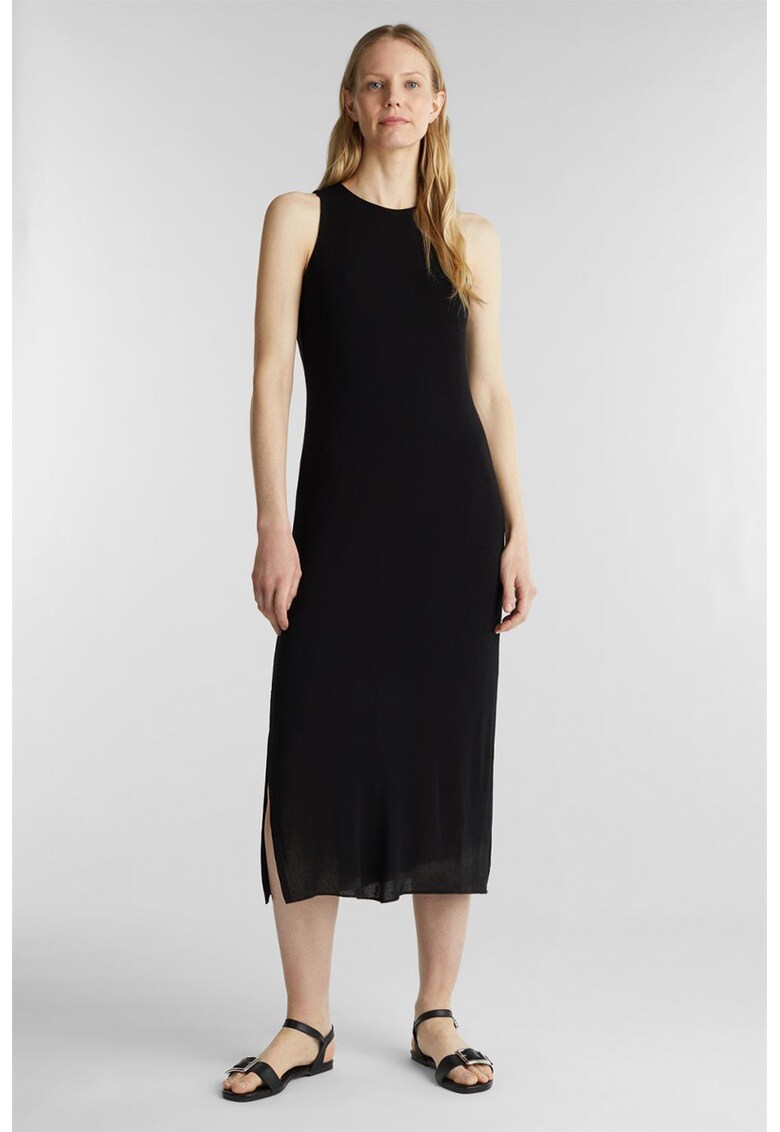 Rochie midi cu slituri laterale