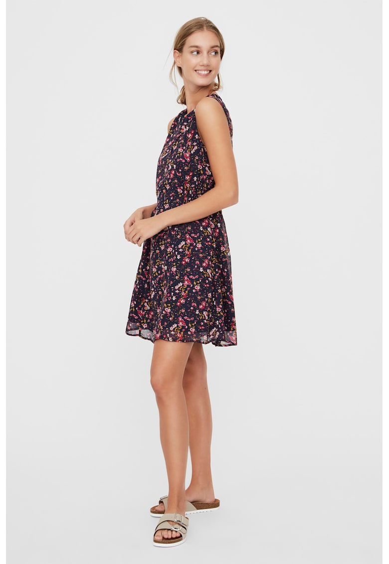 Rochie evazata cu imprimeu floral B