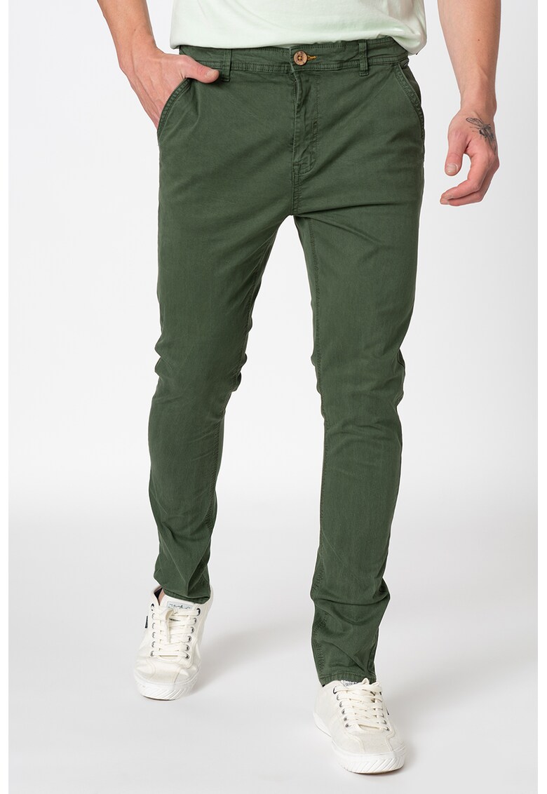 Pantaloni chino cu buzunare oblice