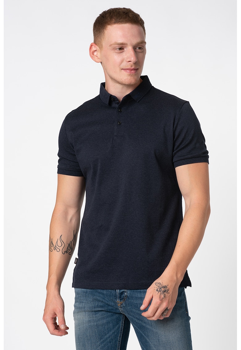 Tricou polo cu guler structurat Edit