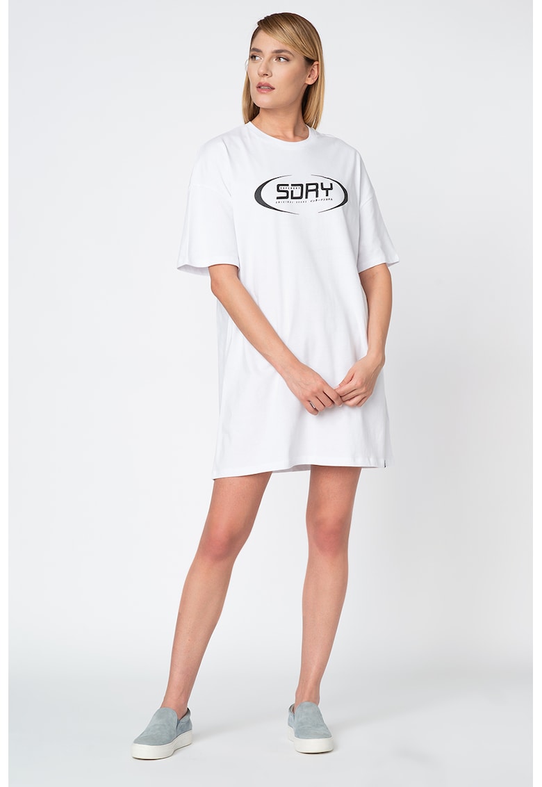 Rochie tip tricou cu imprimeu logo