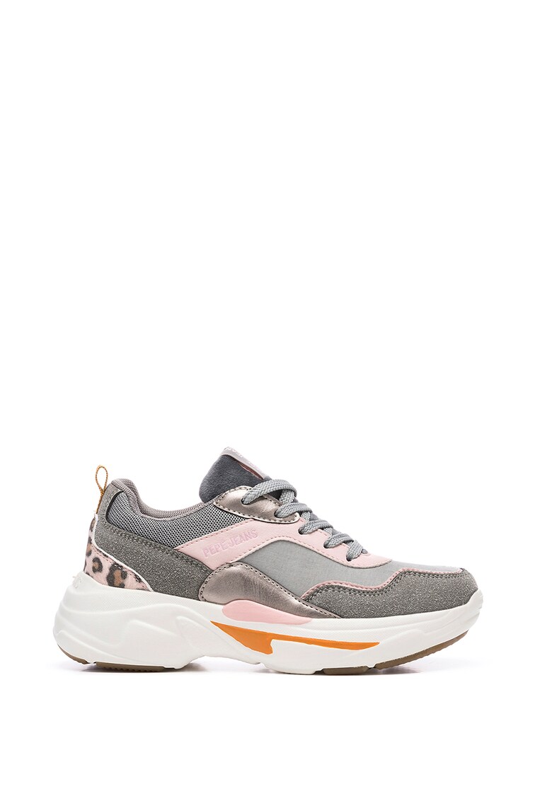 Pantofi sport cu insertii de piele intoarsa