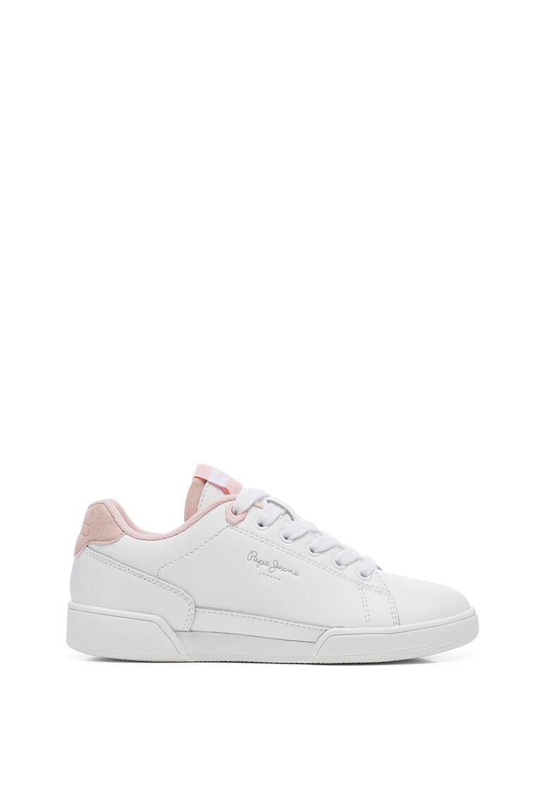 Pantofi sport de piele cu detaliu de piele intoarsa ecologica
