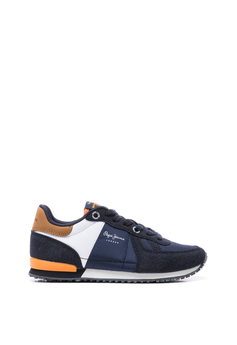 Pantofi sport de piele ecologica cu insertii de plasa Sydney