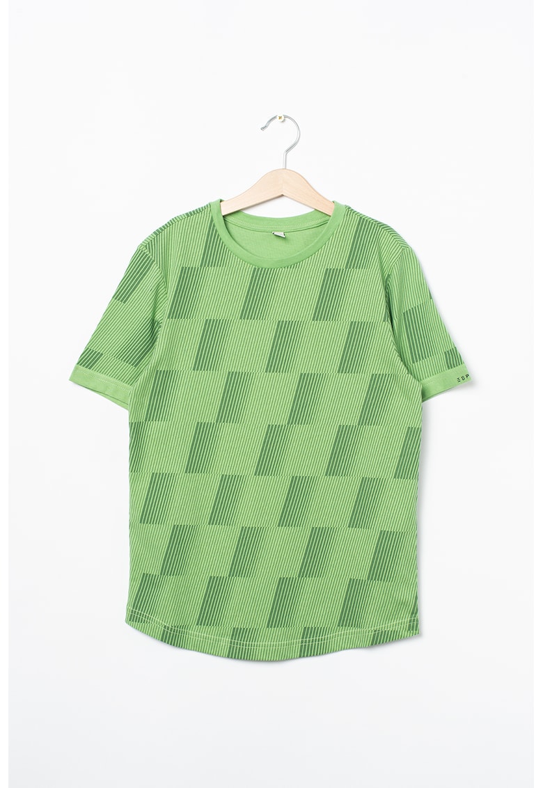 Tricou cu imprimeu geometric Tricou cu imprimeu geometric