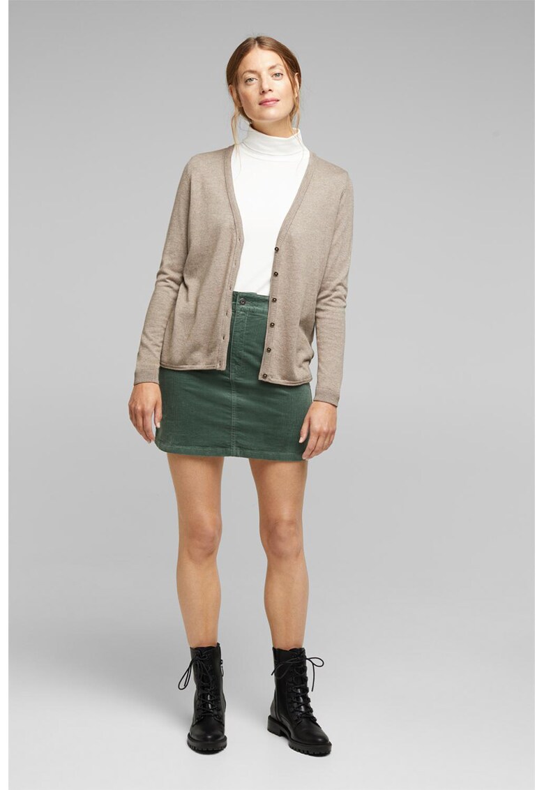 Cardigan din amestec de bumbac organic