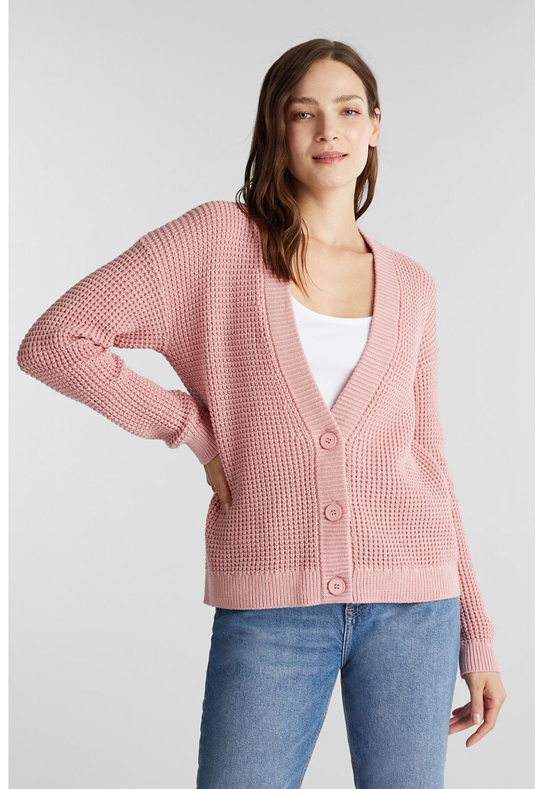 Cardigan din bumbac organic cu nasturi