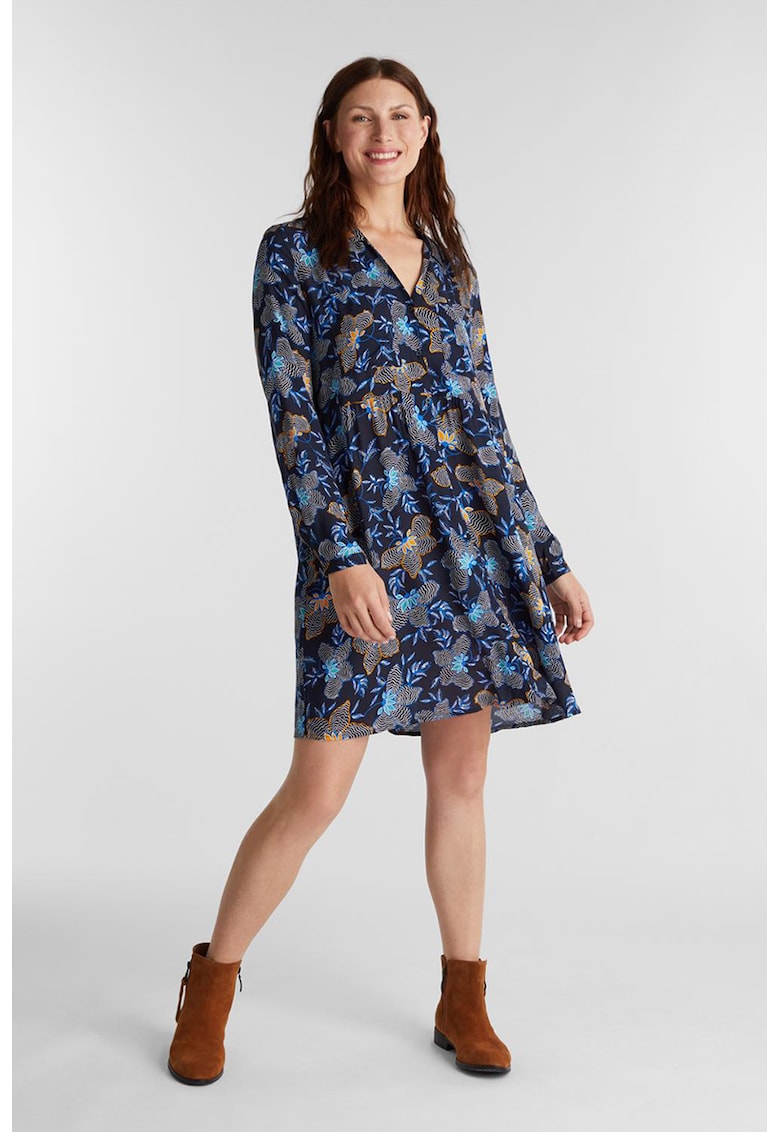 Rochie tip tunica cu buzunare laterale ascunse