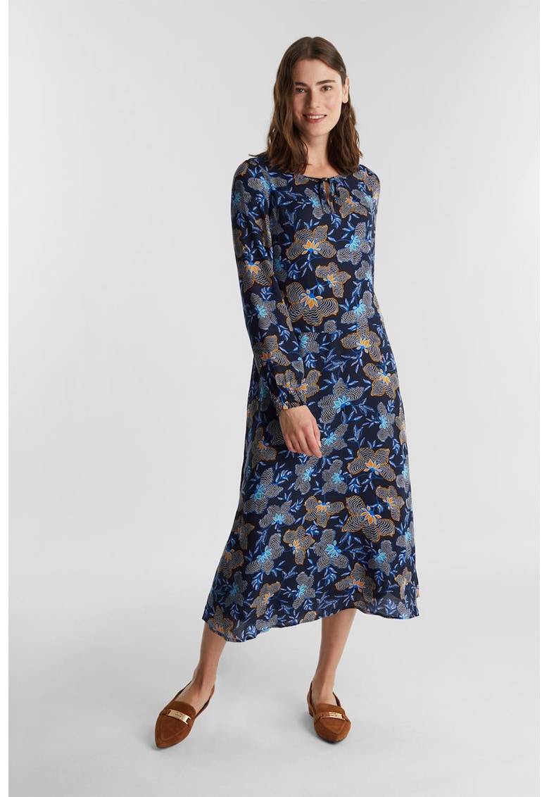 Rochie midi cu imprimeu floral