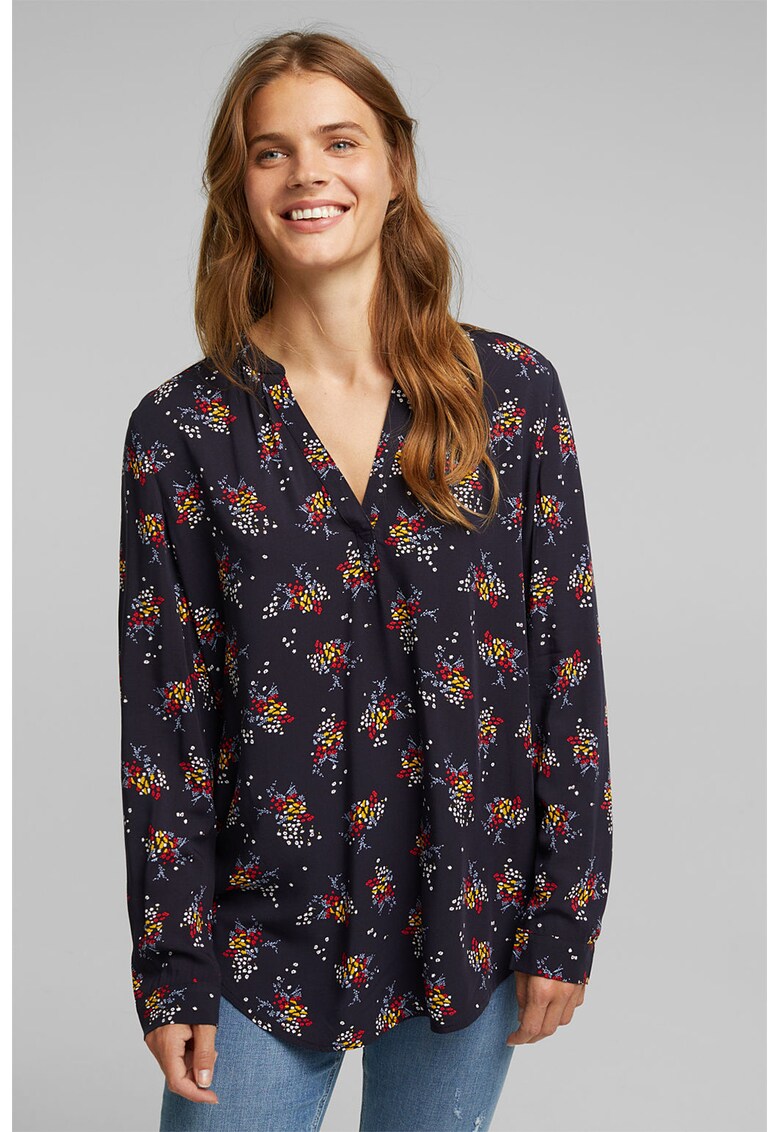 Bluza tip tunica cu terminatie asimetrica Bluza tip tunica cu terminatie asimetrica