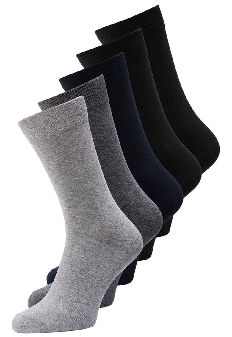 Jack&Jones - Set de sosete lungi - din amestec de bumbac - 5 perechi