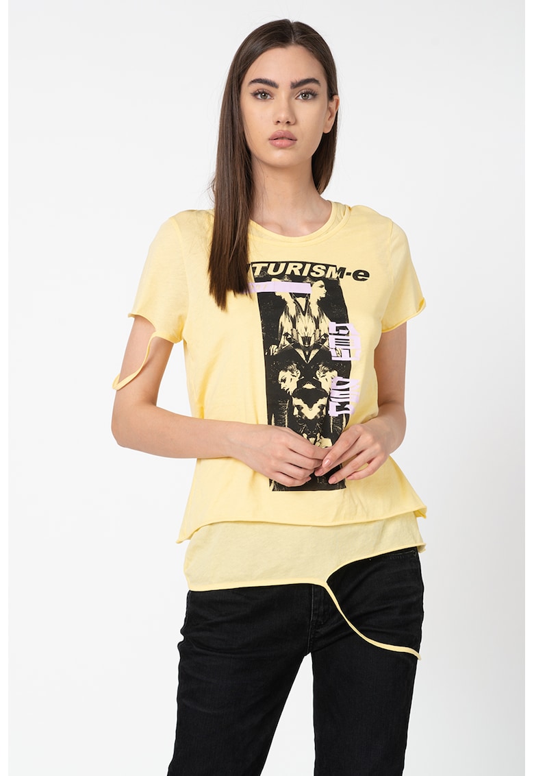 Tricou cu imprimeu foto Emiko