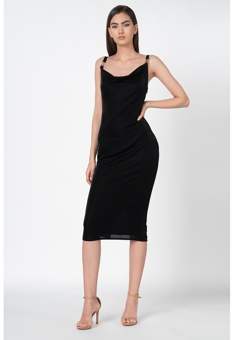 Rochie bodycon midi cu spate decupat