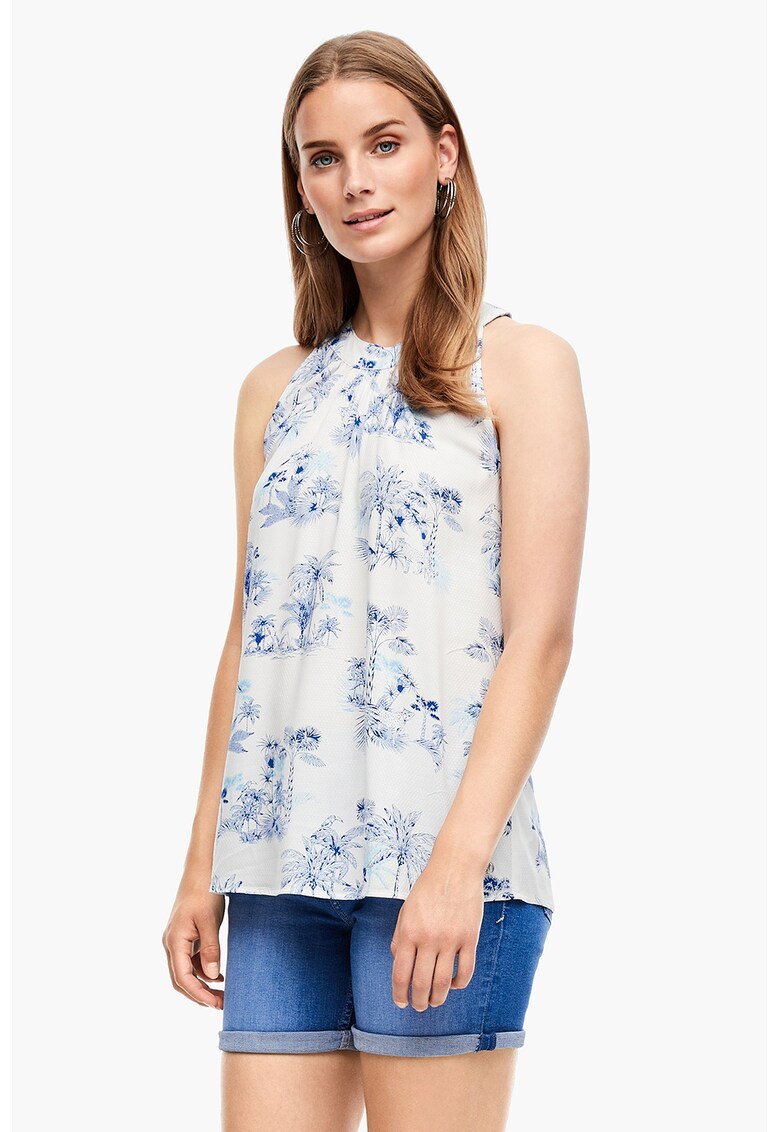 Bluza fara maneci – cu imprimeu floral fashiondays imagine noua